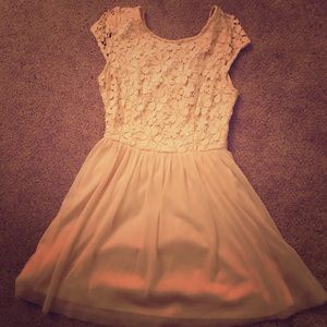 Cute white mini dress